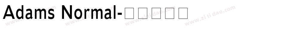 Adams Normal字体转换